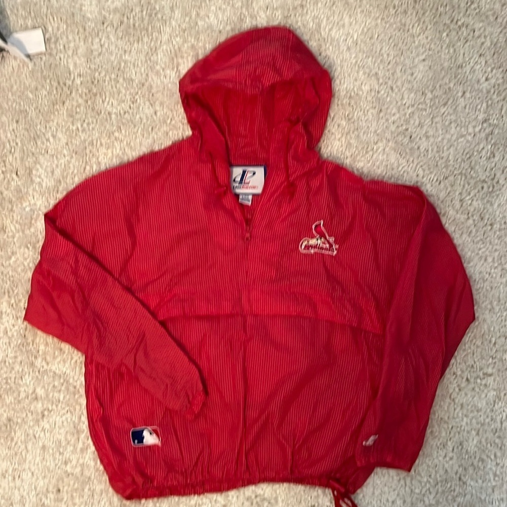 Vintage MLB 90’s Cardinals baseball rain jacket